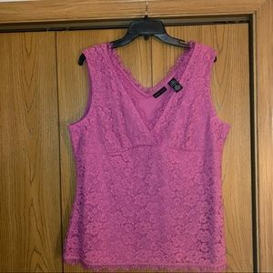 NEW YORK AND CO lace v neck tank.